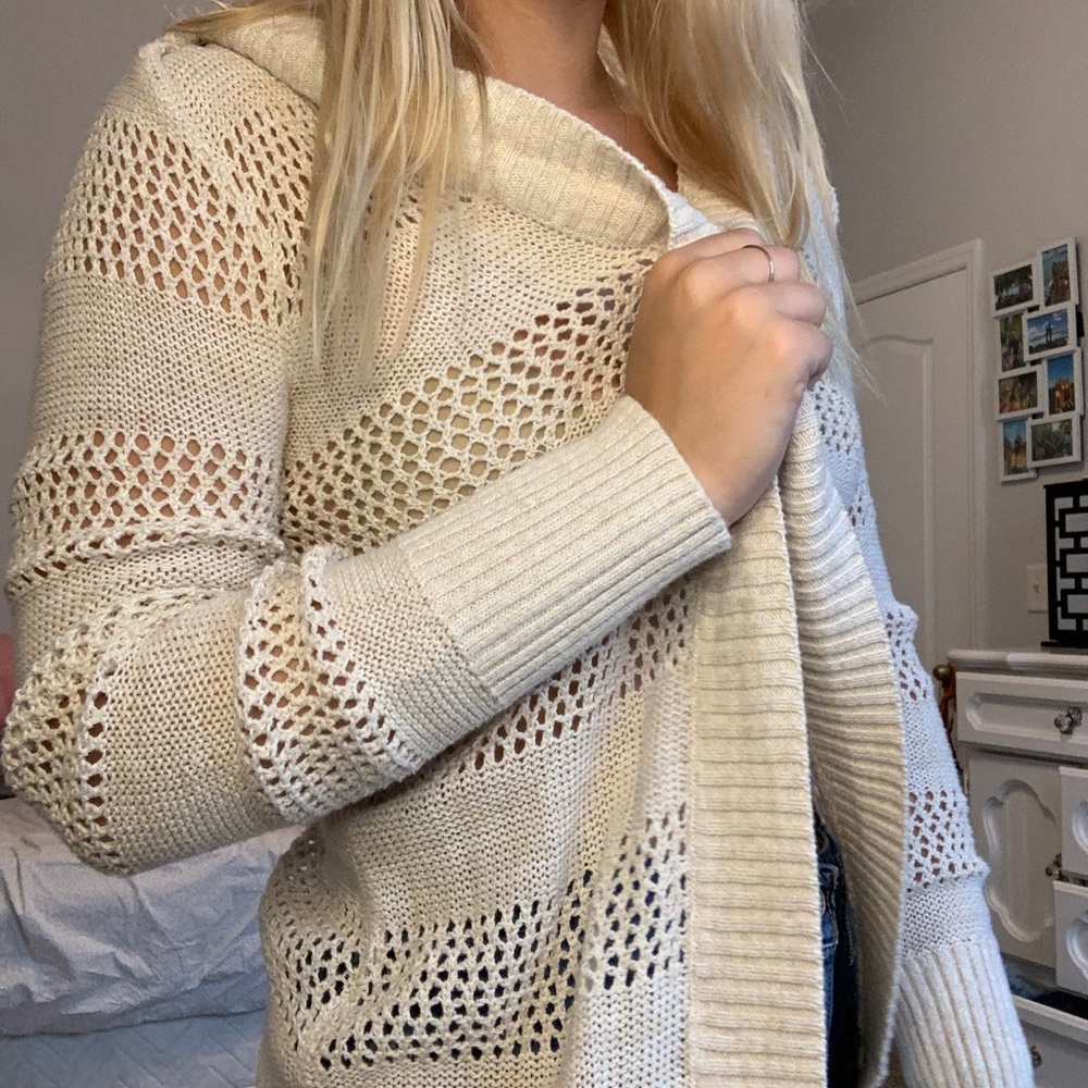 Tan cardigan